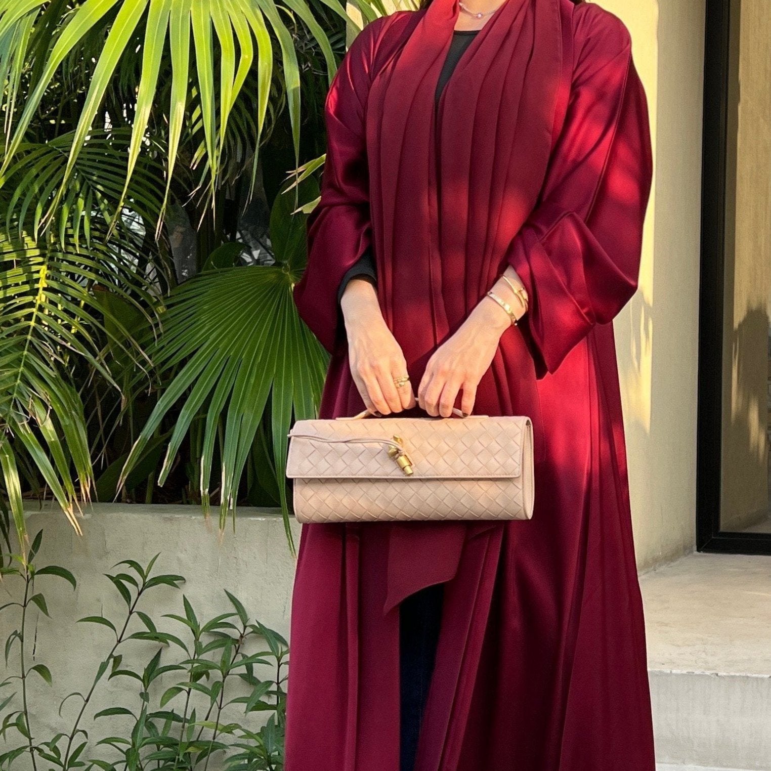 3.0 Burgundy (Abaya & Shela)